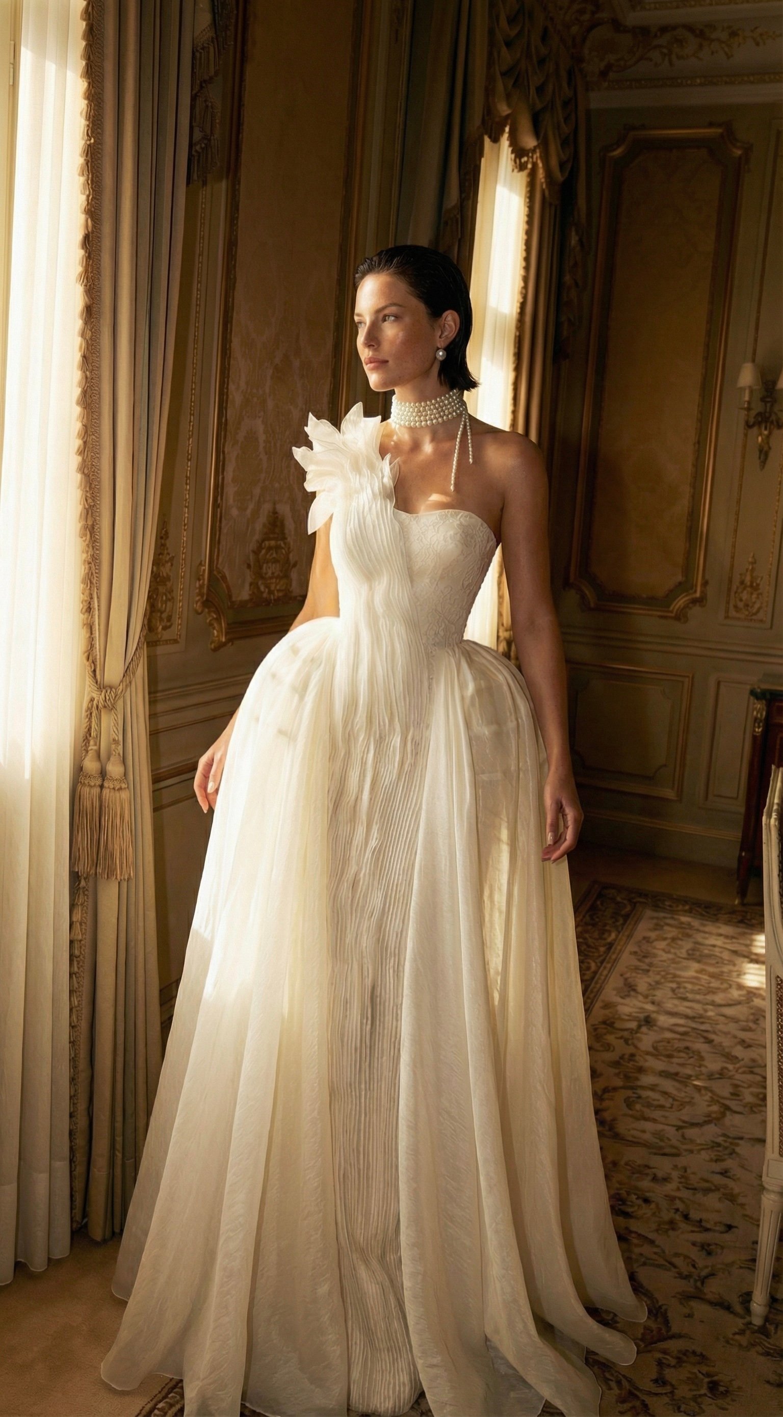 Blanche minimalist wedding dress by Jay B Couture