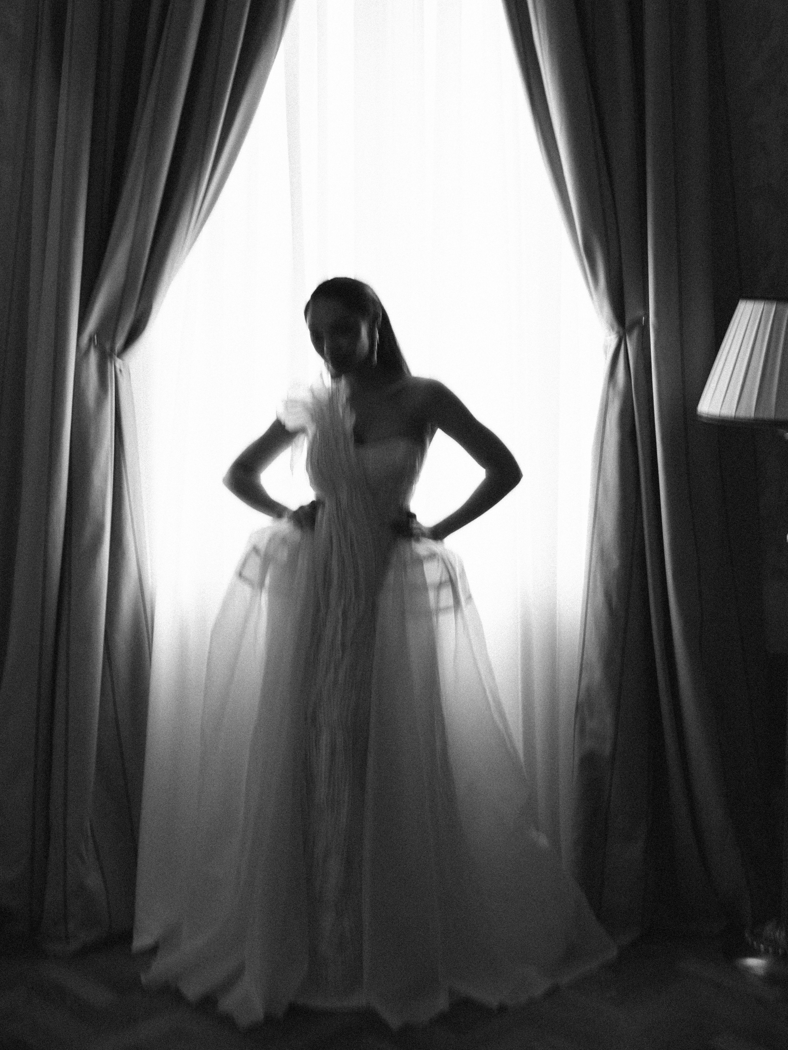 Blanche | One-Shoulder Ball Gown with Pleated Corset wedding dress by Jay B Couture